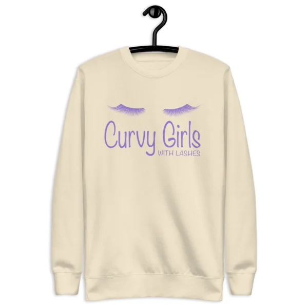 Curvy Girl with Lashes Sweatshirt - Image 2