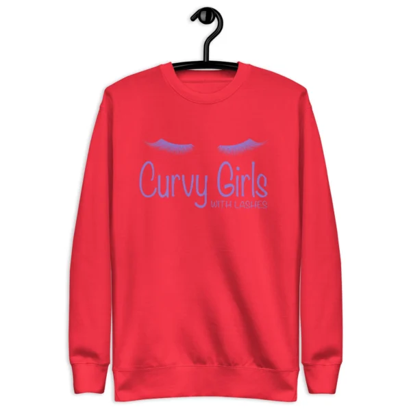 Curvy Girl with Lashes Sweatshirt - Image 4