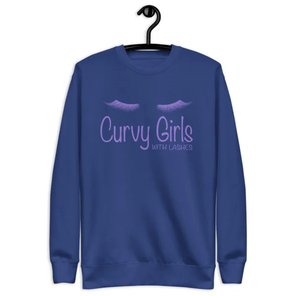 Curvy Girl with Lashes Sweatshirt - Image 3