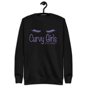 Curvy Girl with Lashes Sweatshirt