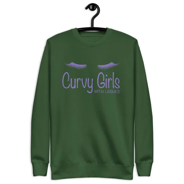Curvy Girl with Lashes Sweatshirt - Image 6