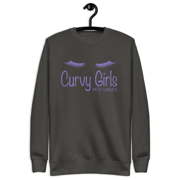 Curvy Girl with Lashes Sweatshirt - Image 7