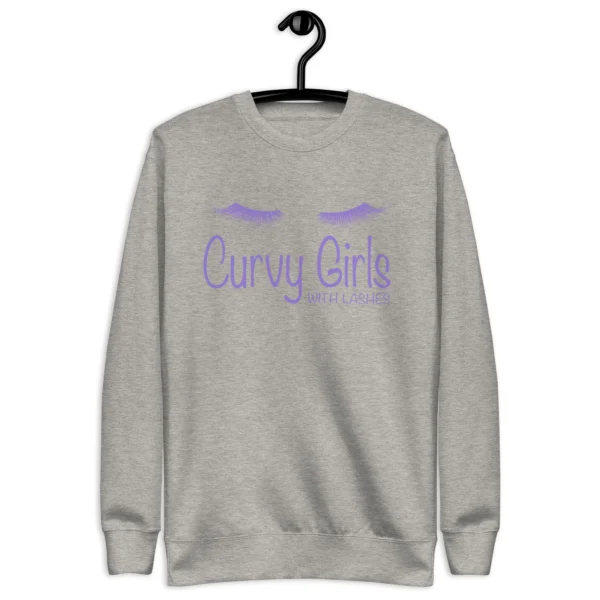 Curvy Girl with Lashes Sweatshirt - Image 8