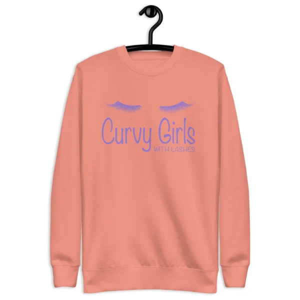 Curvy Girl with Lashes Sweatshirt - Image 9
