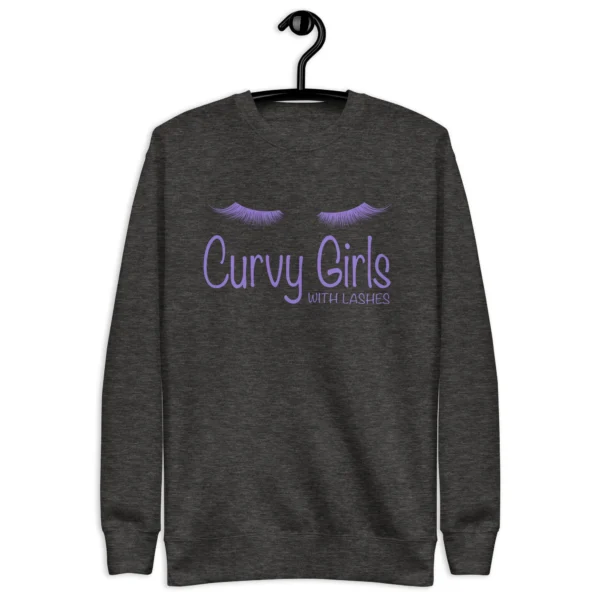 Curvy Girl with Lashes Sweatshirt - Image 10