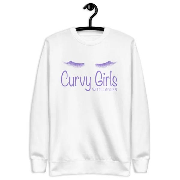 Curvy Girl with Lashes Sweatshirt - Image 11
