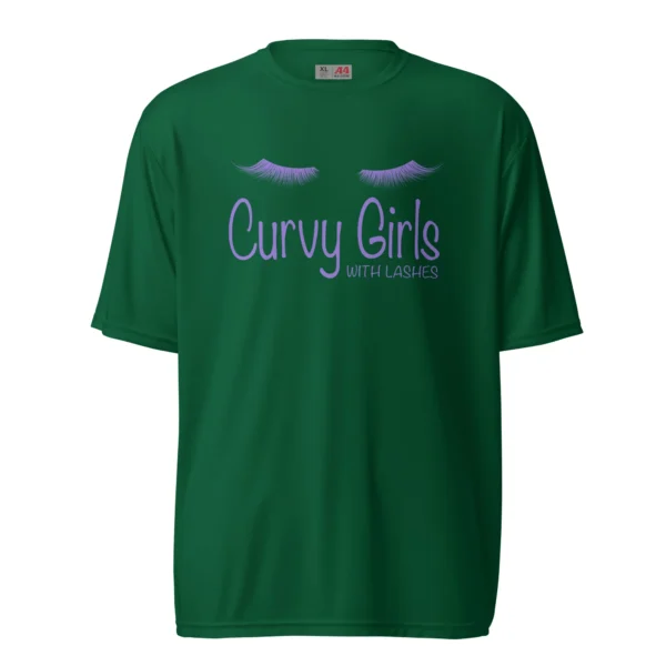 Curvy Girls w/ Lashes T-Shirt (Polyester) - Image 3