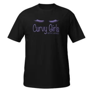 Curvy Girls w/ Lashes T-Shirt (Cotton)
