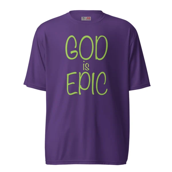 God Is Epic Unsex T-Shirt (Polyester) - Image 2