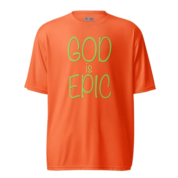 God Is Epic Unsex T-Shirt (Polyester) - Image 4
