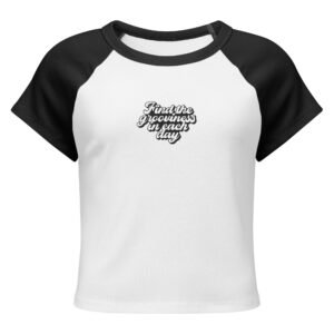 Women’s micro rib raglan baby tee